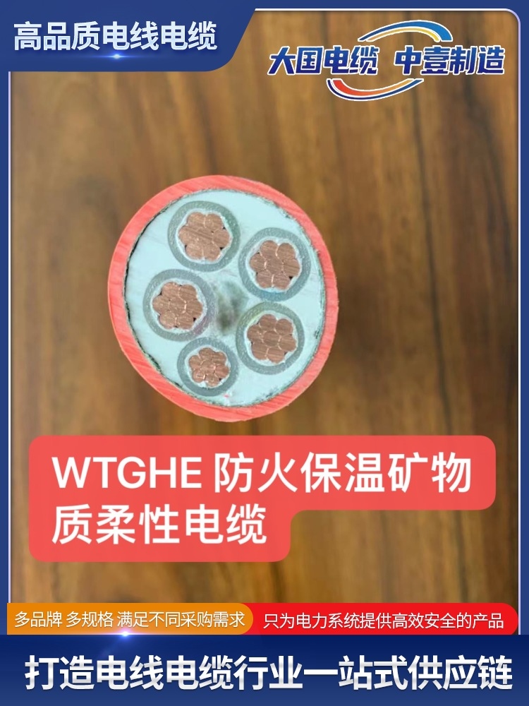 WTGHE 防火保溫礦物質(zhì)柔性電纜